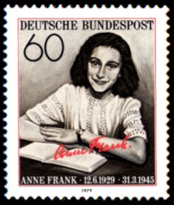 Anne Frank, stamp issued 1979 by Deutsche Post
