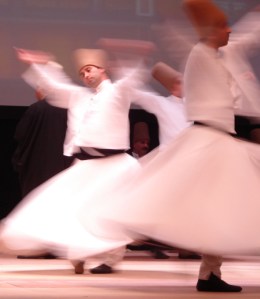 Whirling dervishes at a Rumi Festival