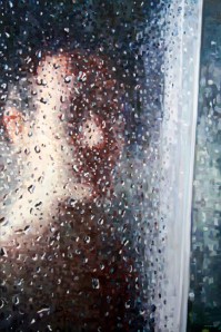 "Refracted Portrait" (2013), oil on panel, by Heather Horton.