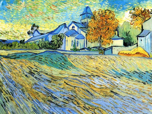 View of the church of Saint Paul de Mausole by Vincent van Gogh