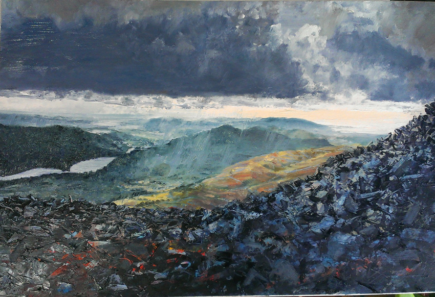 coniston water from disused quarry