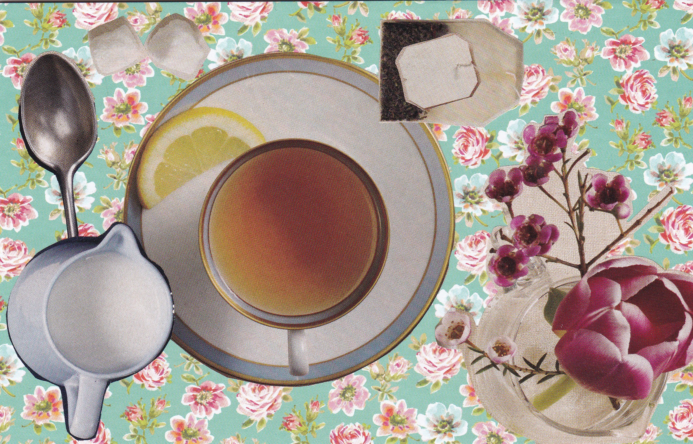 cup of tea collage